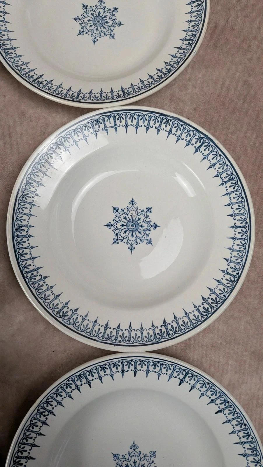 Set of 6 vintage Primax deep plates with classic blue decor – photo 8